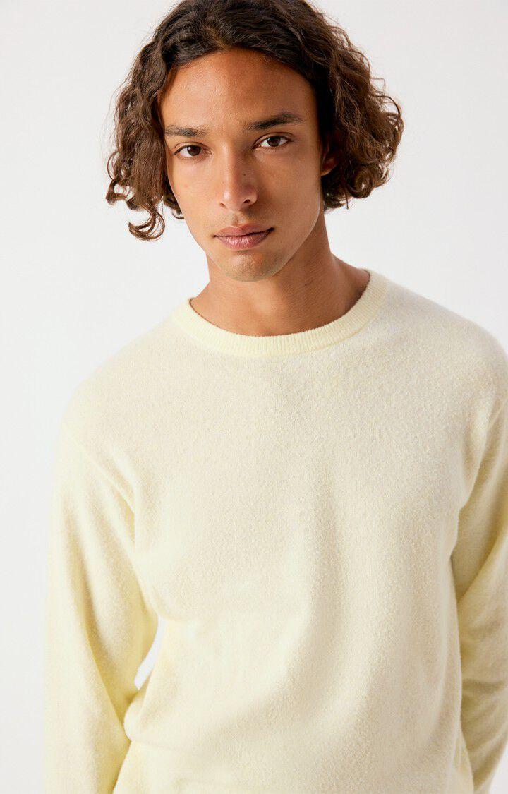 American Vintage Ouity Limonade Chine Strickpullover Herren gelb
